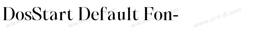 DosStart Default Fon字体转换
